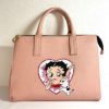 sac peint glamour rose poudré Betty Boop