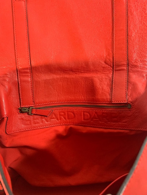 sac customisé GERARD DAREL - cuir rouge