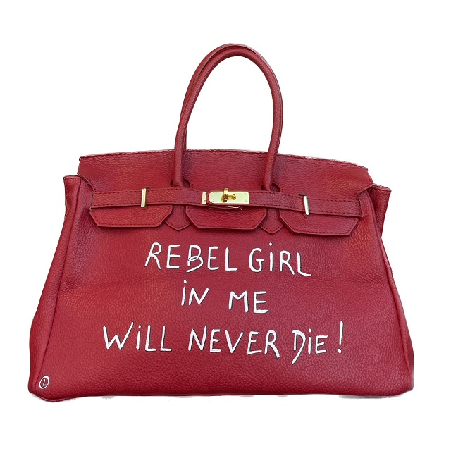 sac cuir rebel girl