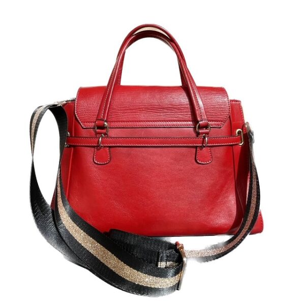 sac cuir rouge amore-dos