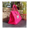 art bag cuir fluo-côté 1