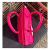 art bag cuir fluo-dessus