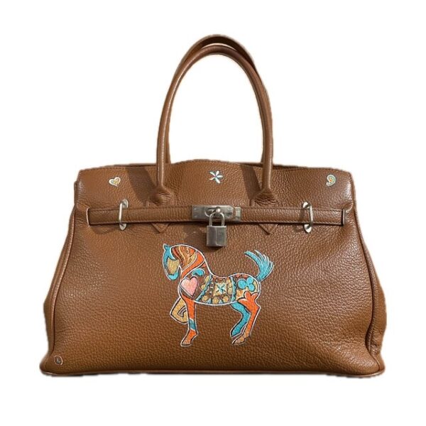 sac cuir poney fantasy