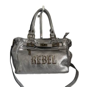 Sac cuir argenté REBEL