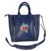 sac cuir bleu karl lagerfeld bandoulière