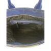 sac cuir bleu karl lagerfeld logo