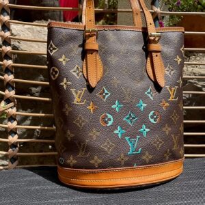 Sac Vuitton BUCKET customisé